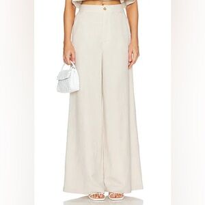 Tularosa Cream Wide Leg Pants